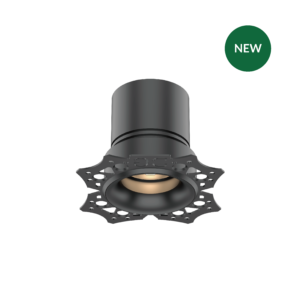 MFL68-TL | DuraGreen Silver camera lens mounted on a perforated base, with a green NEW badge in the upper-right corner.