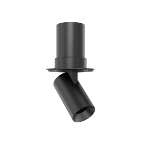 1pro-05 | DuraGreen Close-up of a dark metal auger drill bit with a spiral cutting edge against a black background.
