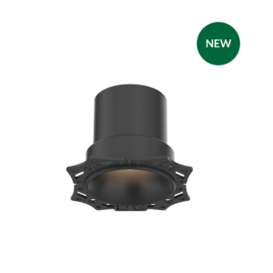 MFL78-TL | DuraGreen 3D rendering of a grey cylindrical pipe with a flanged base on a black background, featuring a green circle labeled NEW in the top-right.